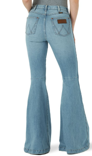 Wrangler Retro Green HIGHRISE Jean Trumpet Flare *Amazing Fit*