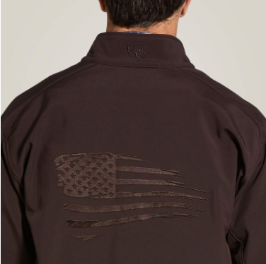 Ariat Men's Logo 2.0 Patriot Softshell (CoffeeBean) Conceal Carry
