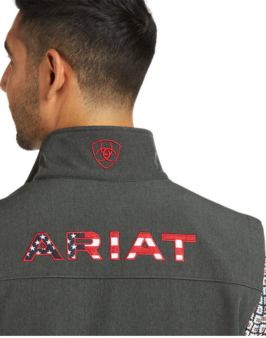 Men's Ariat SoftShell Vest (Charcoal)