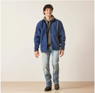 Ariat Men's Logo 2.0 SoftShell Jacket Midsummer Night #10046789