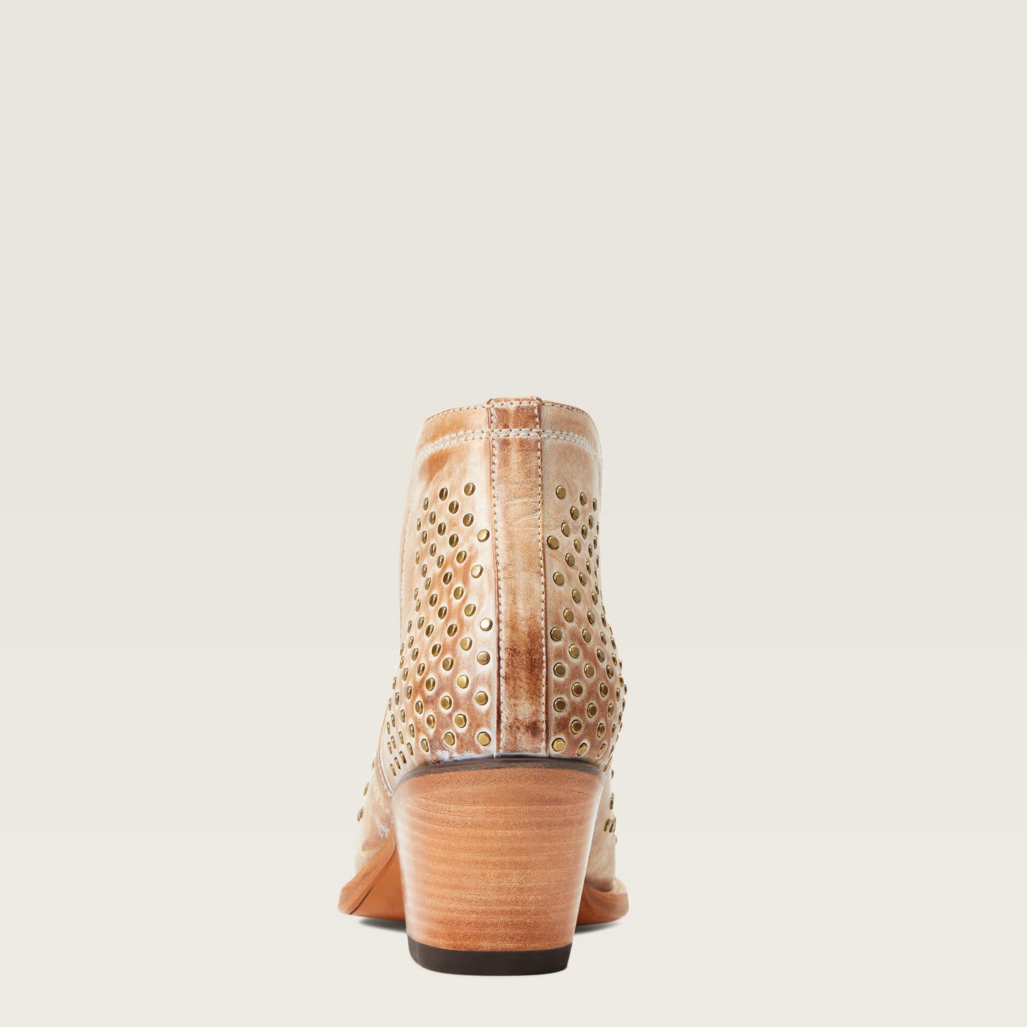 Ariat Dixon Old West Tan Leather Studded Boot 10038382