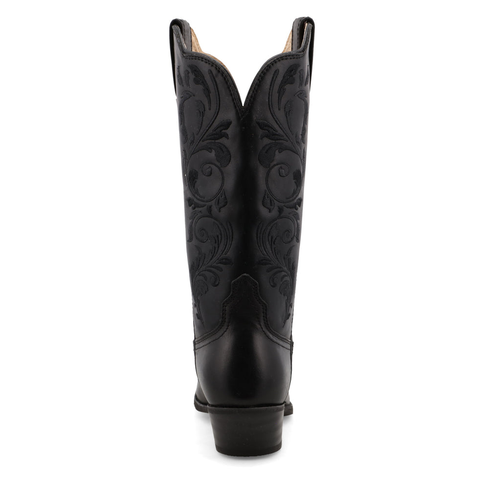 Twisted X Women's Black Western Leather R-Toe Boot WWT0038