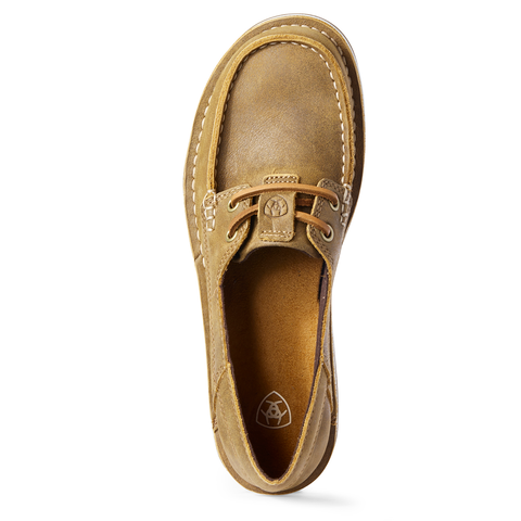 Woman's Ariat Cruiser Castaway Brown Bomber Boat Shoe