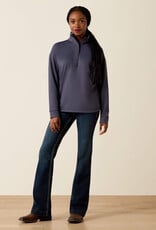 Ariat Women's Breeze Logo 1/2 Zip Ombre Blue