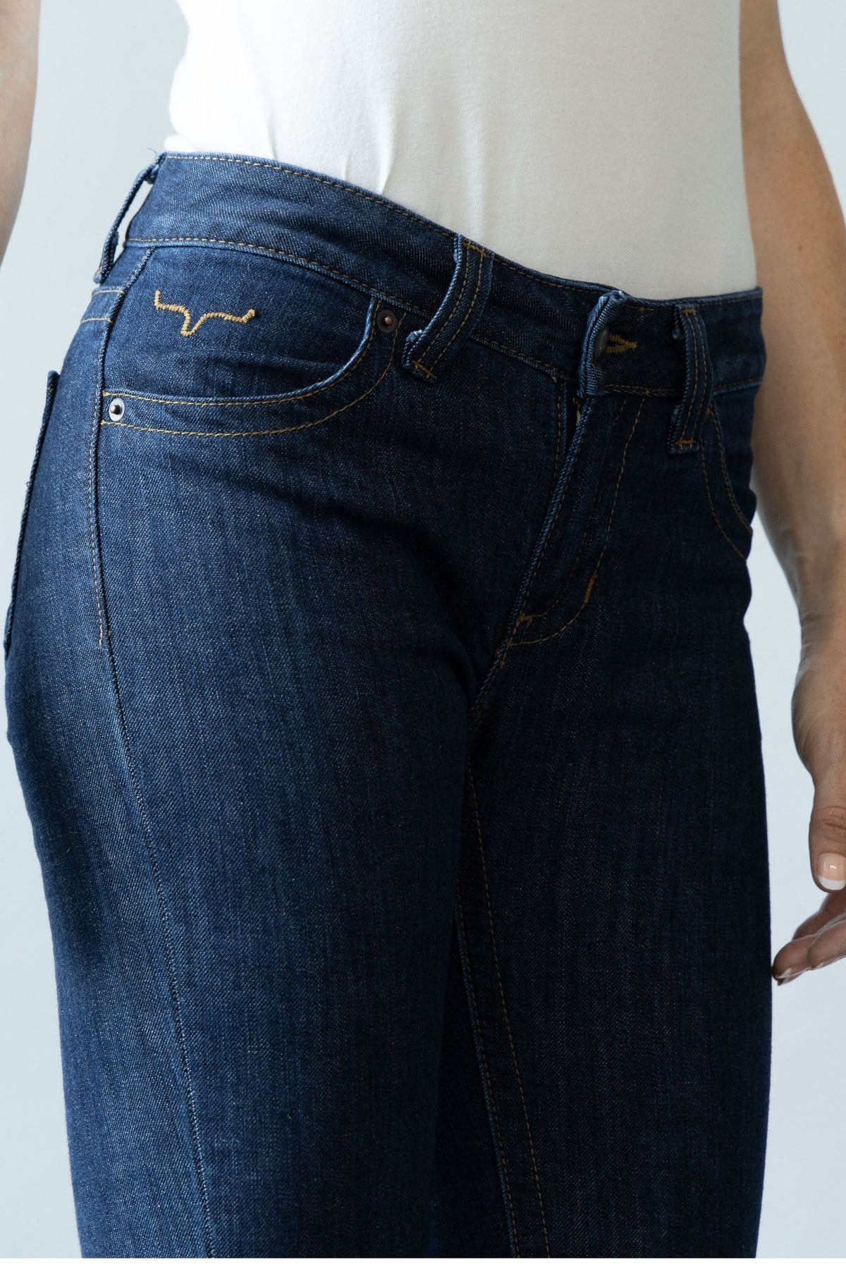 Kimes Ranch Jeans Women's Mid-rise Straight Leg Boot-cut Perfect Stack BETTY!!!