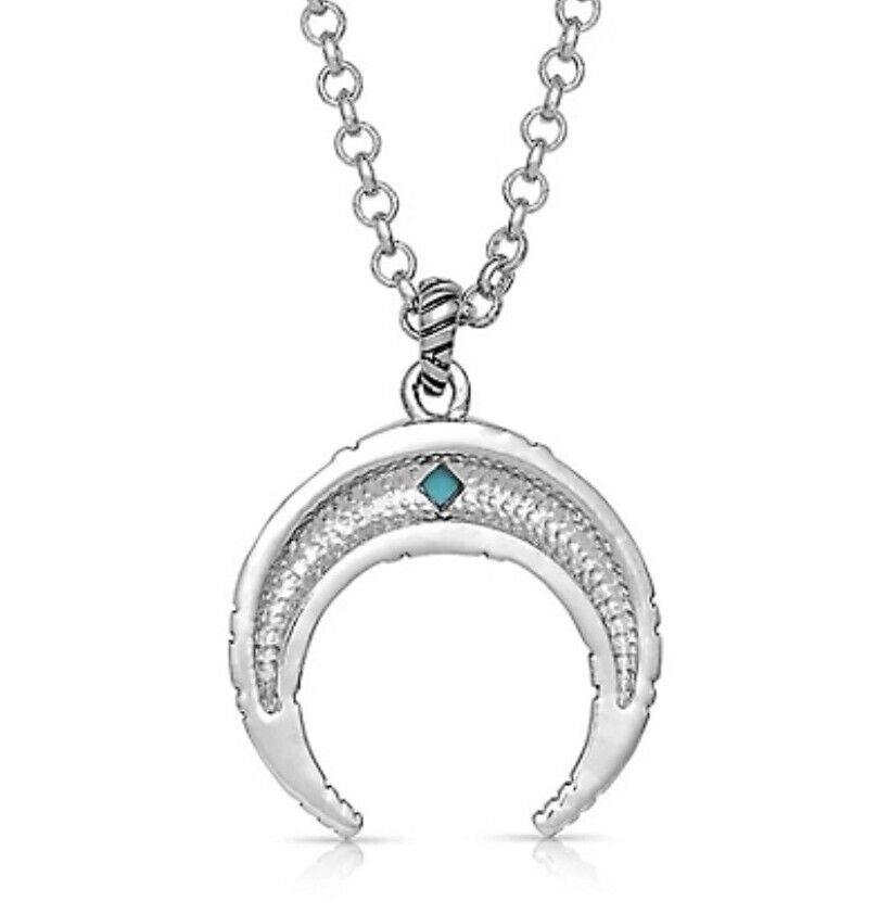 Montana Silversmiths Eye In The Sky Crescent Silver Necklace