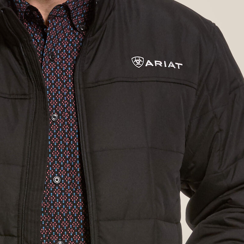 Ariat logo stitched into jacket