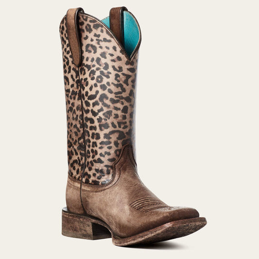 Ariat Women's Circuit Savanna LEOPARD Western SQUARE TOE Boot 10035942 * GREAT PRICE!!!