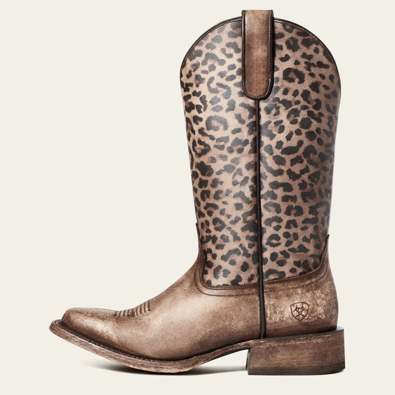 Ariat Women's Circuit Savanna LEOPARD Western SQUARE TOE Boot 10035942 * GREAT PRICE!!!