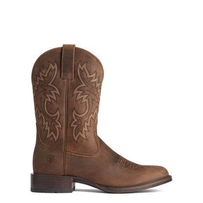 Men's Stockman Ultra Talon Tan Roper Toe Leather Boots 10038367