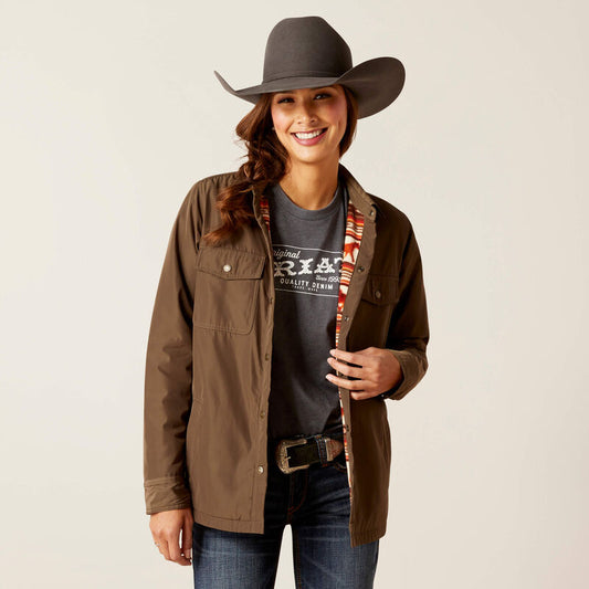 Ariat Women's Dilon Shirt Jacket Shacket  10046251  Super Soft Running Pony Lining!