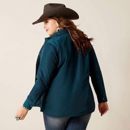 Ariat Wome's Dilon Shirt Jacket Shacket SERAPE Fleece Lining - Super Soft Lining!