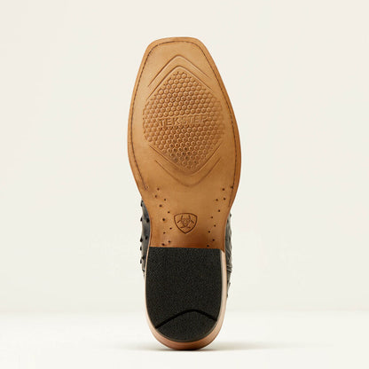 Men's Futurity Done Right Black Ostrich Boots
