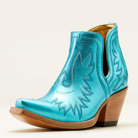 Ariat ELECTRIC CALYPSO BLUE Dixon X Toe Western Bootie