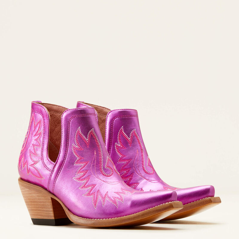 Ariat ELECTRIC RASPBERRY PINK Dixon X Toe Western Bootie