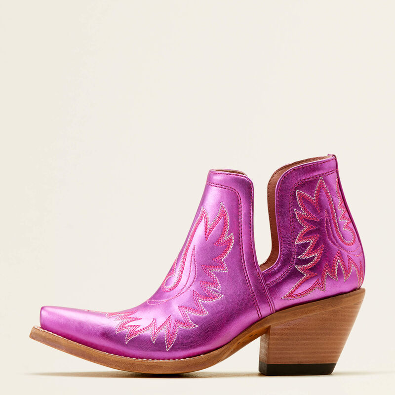 Ariat ELECTRIC RASPBERRY PINK Dixon X Toe Western Bootie