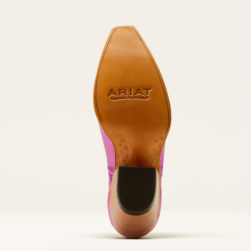 Ariat ELECTRIC RASPBERRY PINK Dixon X Toe Western Bootie