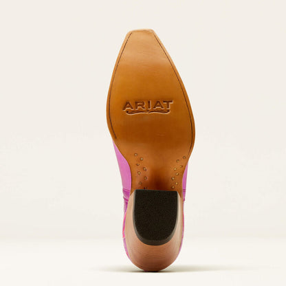 Ariat ELECTRIC RASPBERRY PINK Dixon X Toe Western Bootie