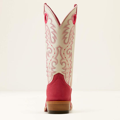 Ariat Futurity Boon Cutter Toe Pink Suede Boot