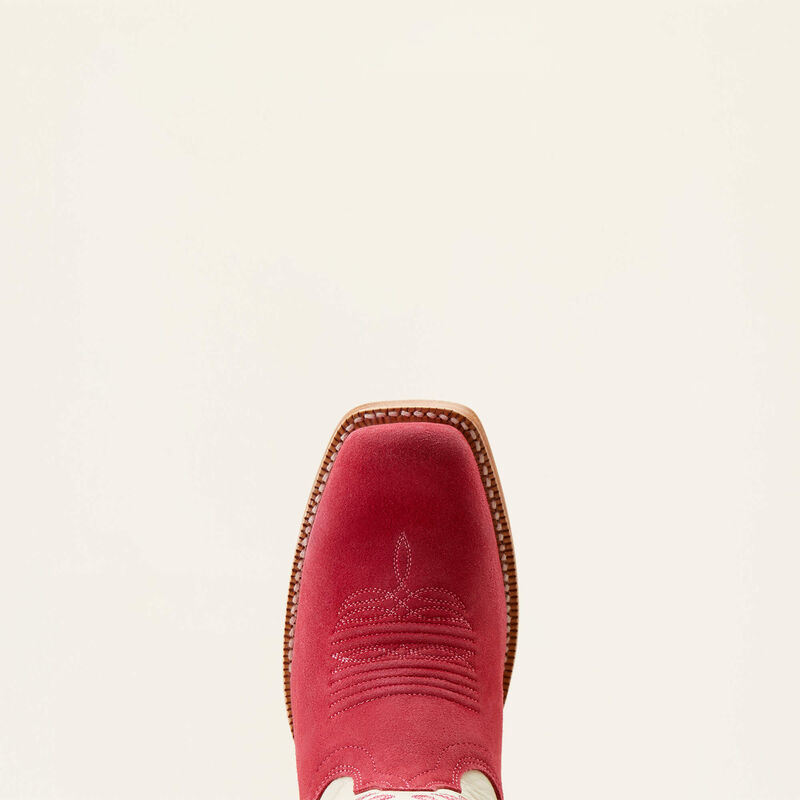 Ariat Futurity Boon Cutter Toe Pink Suede Boot