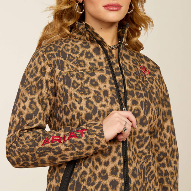 Ariat Women's New Team Softshell Leopard Print Jacket 10053013