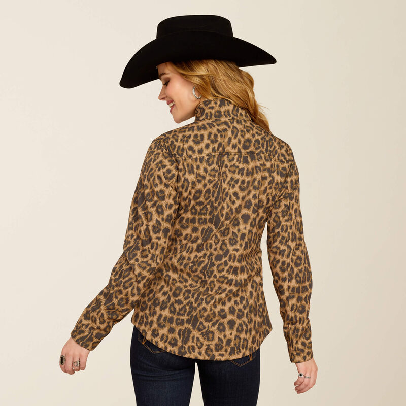 Ariat Women's New Team Softshell Leopard Print Jacket 10053013