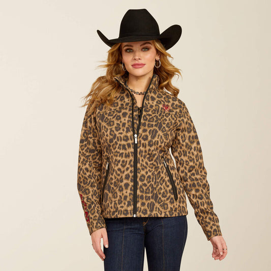 Ariat Women's New Team Softshell Leopard Print Jacket 10053013