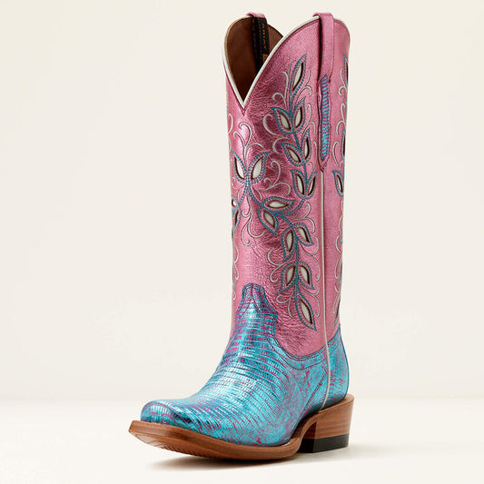 Arait Women's Futurity Silk Irridescent Lizard Western Boot!