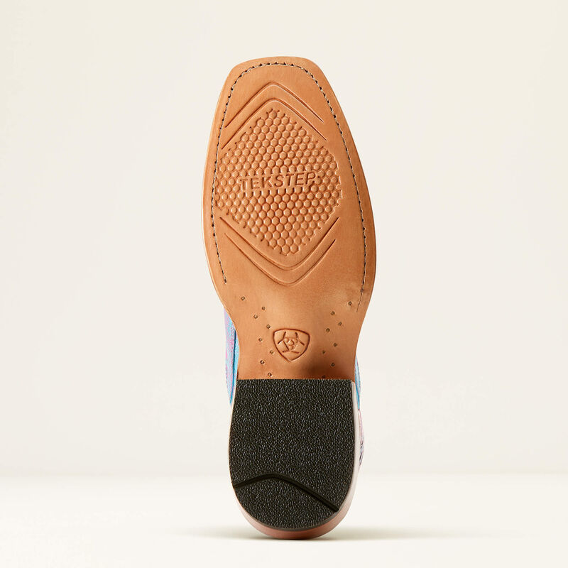 Arait Women's Futurity Silk Irridescent Lizard Western Boot! Gorgeous!