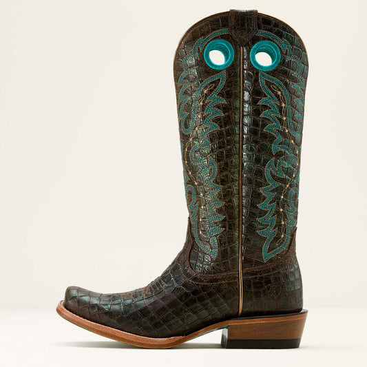 Ariat Women's Futurity Croc Print Shine Boon Western Boot