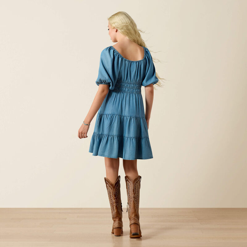 Ariat Juliet Light Wash Indigo Tencel Dress 10071132