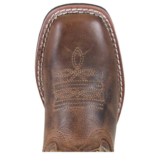 Smoky Mountain Jesse Western Boot 3668C Children and 3668Y Youth Size Distressed Brown