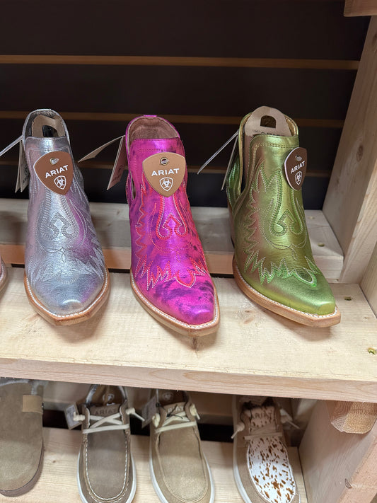 Ariat ELECTRIC RASPBERRY PINK Dixon X Toe Western Bootie