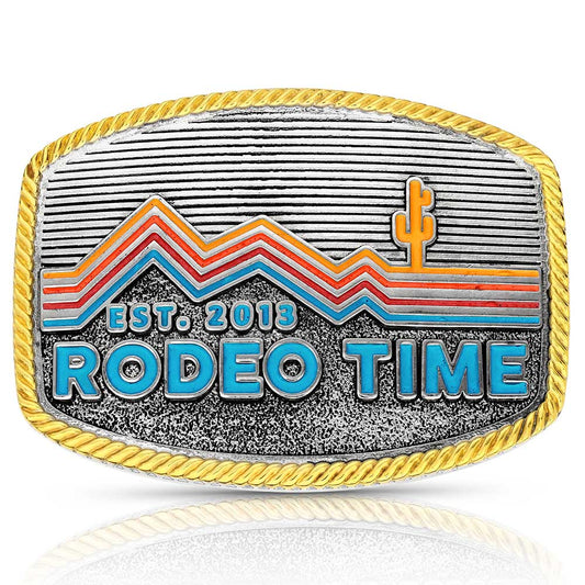 Montana Silversmiths Dale Brisby Retro Rodeo Time Buckle