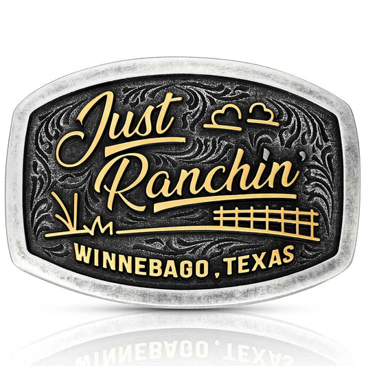 Montana Silversmiths Dale Brisby Texas Homestead Buckle