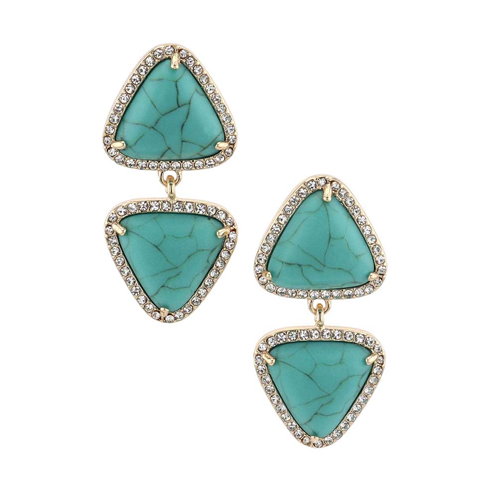 Montana Silversmiths Turquoise Dazzle Attitude Earrings