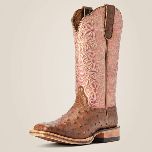 Ariat Women's Donatella Full Quill Ostrich Western Boot 310042383 * STUNNING