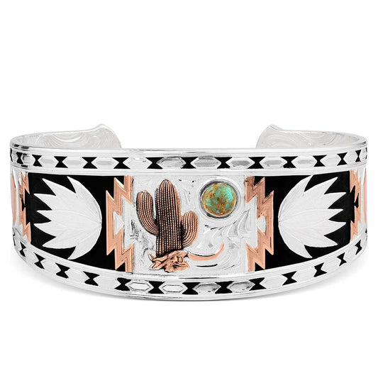 Montana Silversmiths Desert Serenade Cactus Cuff Bracelet BC4290RG