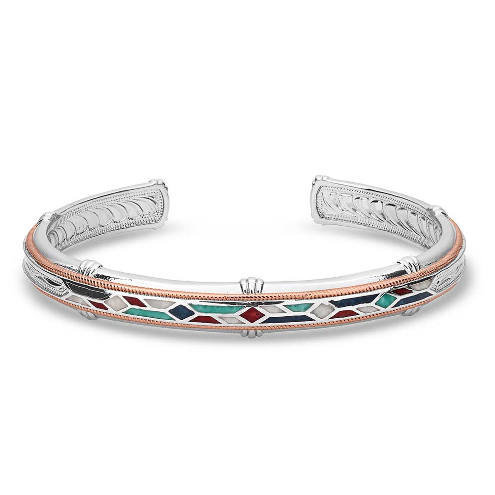 Montana Silversmiths Western Unisex Mosaic Cuff Bracelet BC5690