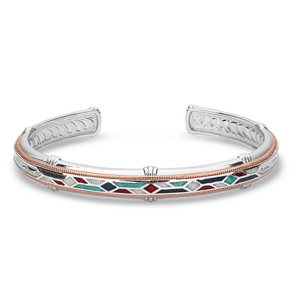 Montana Silversmiths Western Unisex Mosaic Cuff Bracelet BC5690