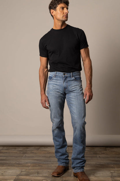 Kimes Ranch Jeans Men's Slim Fit Boot Cut 100% Cotton ORIGINAL BARNEY is BACK!