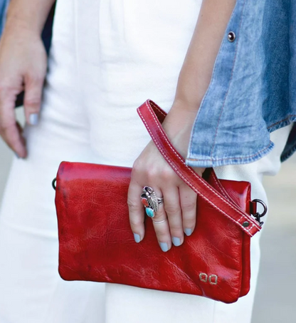 Cadence - Red Rustic - Crossbody Clutch
