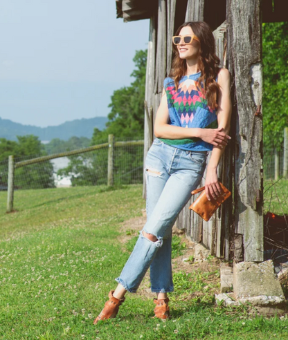 Cadence - Tan Rustic - Crossbody Clutch