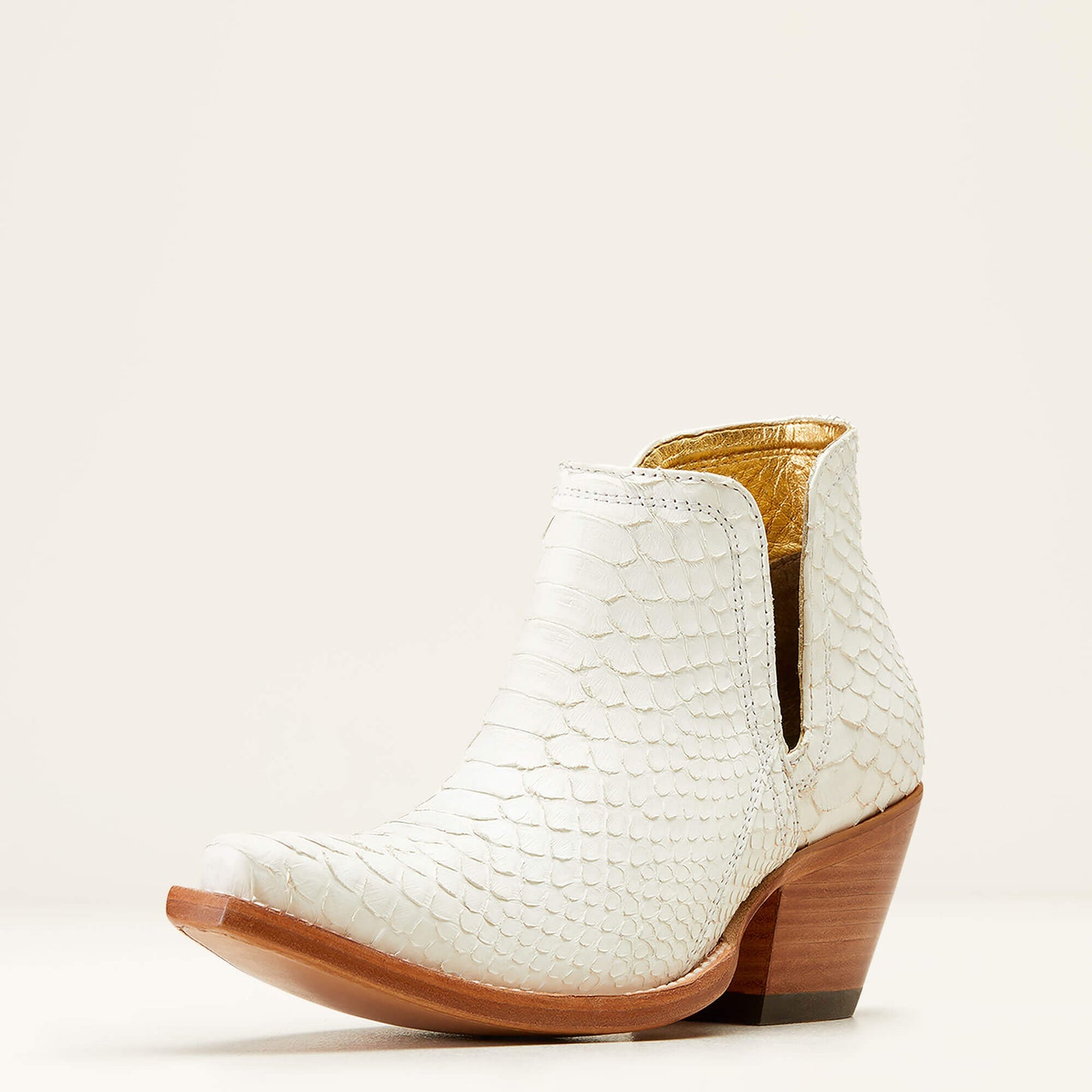 Ariat Women's Dixon Leather WINTER White Python Western Bootie 10046992 RARE