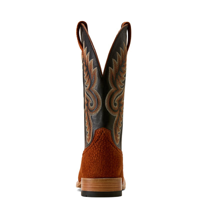 McCoy Water Resistant Sole Rusted Red Carpincho Square Toe Boot