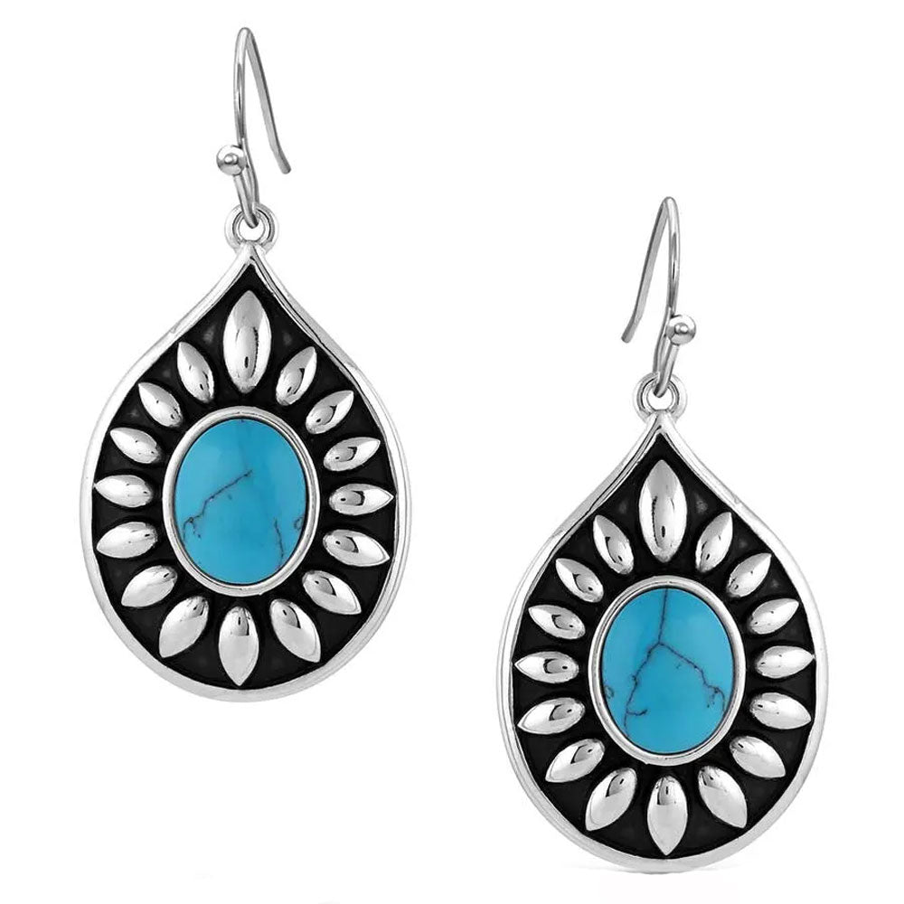 Montana Silversmiths Beaming Turquoise Earrings ER5130