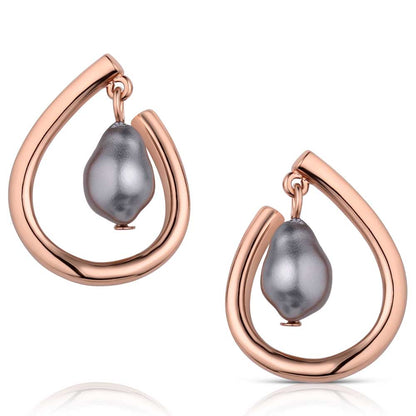 Montana Silversmiths Elegant Aura Earrings * Stunning Fresh Water Pearls & Rose Gold