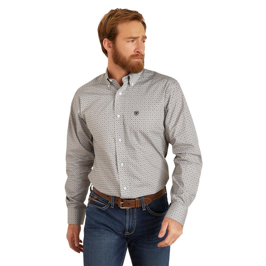 Ariat Men's Wrinkle Free FITTED Eileen Gray Button Down Shirt 10046553