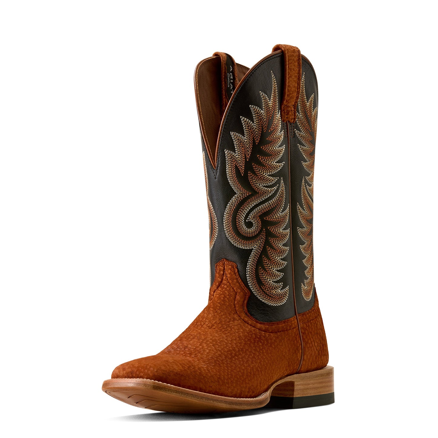 McCoy Water Resistant Sole Rusted Red Carpincho Square Toe Boot