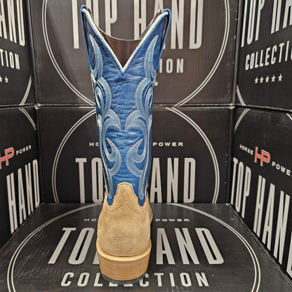 Horse Power TOP HAND Tan Roughout HP9547 Cowboy Heel TK Toe